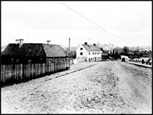 Skanstull. F.d. tullhuset (det vita), Götgatan 100, Grundsborg