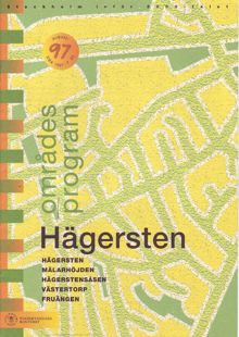 Områdesprogram för Hägersten 1997