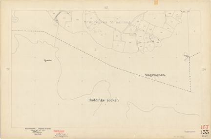 Bladet är ritat i tusch på papper som numera är gulnat