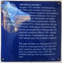Fredhällsbadet, Snoilskyvägen/ Kungsholms Strandstig (Fredhäll 1:1)