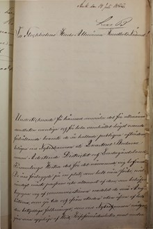 Snuskiga offentliga avträden vid Nybroviken - brev till Stockholms Allmänna Sundhetsnämnd 10 juli 1866
