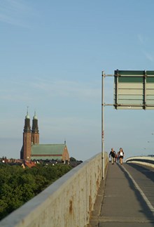 Högalidskyrkan på Södermalm sedd från Västerbron