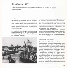 Stockholm 1897: konst- och industriutställningen rekonstrueras av barnen på Hyllan / Sven Hagman