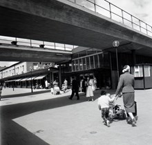 Tunnelbanestationen i Bandhagen 1957