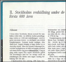 Stockholms renhållning under de första 600 åren / Arne Dufwa, Mats Pehrson