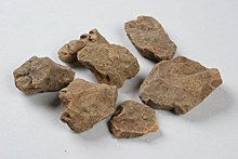 Lerklining (Bränd lera), arkeologiskt fynd nummer 1a, anläggning nummer 2  i fornlämning RAÄ 139, Spånga socken