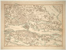Karta "Plan och Läge af Stockholm 1818"