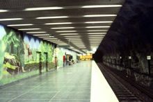 Universitetets tunnelbanestation år 1976