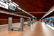 Skarpnäck tunnelbanestation år 2014