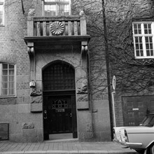 Portal och del av fasad till Baldersgatan 3