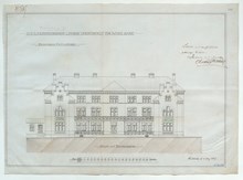 Medicinska paviljongen vid Kronprinsessan Lovisas Vårdanstalt för sjuka barn - ritning 1897