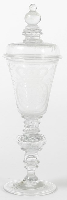Pokal från Kungsholms glasbruk