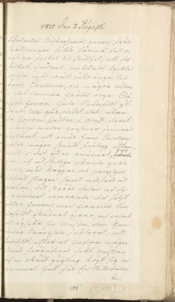 Originaltexten från förhöret med Tandefeldt 1810.