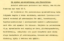 Beckomberga sjukhus, årsberättelse 1932