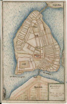 Förslag till stadsplan över del av Gamla stan 1626