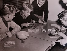 Skaparverkstad på ungdomsgården i Rågsved 1962