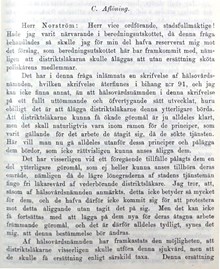 Debatt om fri läkarvård för poliser - stadsfullmäktige 1912