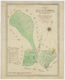 HK 27. Karta över Lilla Tallkrogen år 1791