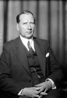 Porträtt av borgmästare Gunnar Fant. (Fant var borgmästare i Nyköping 1917-1931 och i Stockholm 1931-1949)
