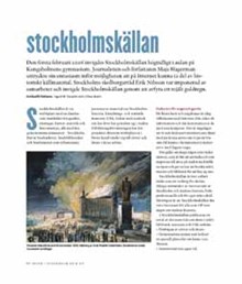 Stockholmskällan / artikelförfattare: Ingrid W. Severin och Ulrika Malm
