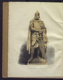 Birger Jarl : några minnesblad af den 21 oktober 1854 (dagen då hans bildstod i Stockholm aftäcktes) : med en afbildning af bildstoden