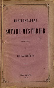 Skrift om sotarna i Stockholm och deras arbetssituation under 1870-talet