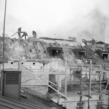 Branden i Grand hotells nybygge, september 1951