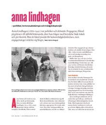 Anna Lindhagen : politiker, kvinnosakskämpe och trädgårdspionjär / text: Katinka Bergvall