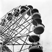 Pariserhjulet ""Riesenrad"" på Gröna Lund, detalj underifrån