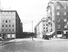 Birkagatan sedd västerut från Rörstrandsgatan