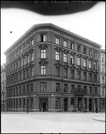 Linnégatan 6 i hörnet av Brahegatan
