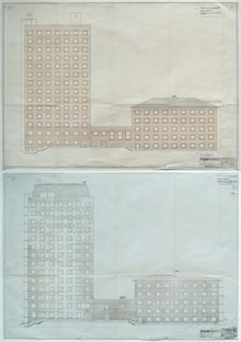 Kvinnohuset i Stadshagen - ritningar från 1942-1945