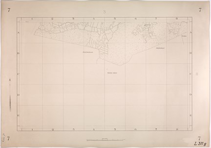 1918 års karta över Brännkyrka del 7 (Kärrtorp)