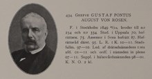 Greve Gustaf Pontus August von Rosen. Ledamot av stadsfullmäktige 1897-1910