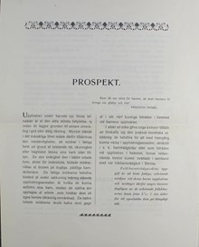 Sällskapet barnavård – prospekt över kurser i spädbarnsvård 1900