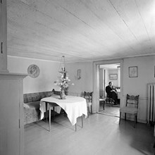 Konstnärer på Söder, utställning 1955. Familjen Henrik Kroghs bostad