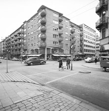 Linnégatan 21, hörnet av Nybrogatan