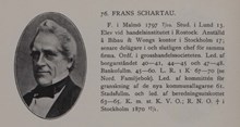 Frans Schartau. Ledamot av stadsfullmäktige 1863-1865 