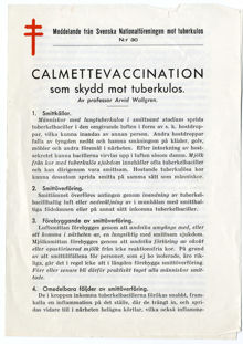 Calmette, en vaccination mot tbc