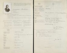 Danske regissören Axel Esbensen söker uppehållsbok i Sverige 1919