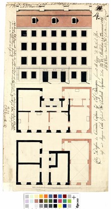 Bygglovsritning till fastighet i kvarteret Orpheus 1768