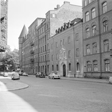 Storgatan 58-60 från hörnet av Lovisagatan