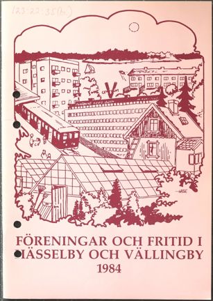 Tryckt katalog om olika fritidsföreningar i Vällingby och Hässelby