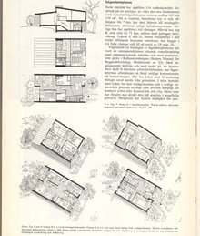 Hyresradhus i Bagarmossen – artiklar ur "Byggmästaren" 1956