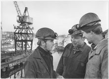Varvsarbetare på Finnboda varv 1972