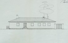Bygglovsritningar till 1960-talsvilla i Bromma, kvarteret Vapenhuset 4