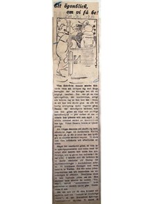 "Ett ögonblick, om vi får be!" - artikel Social Demokraten 1913 