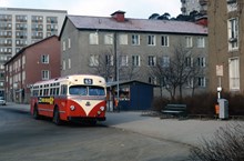 Buss på  linje 63 i Ekensberg 