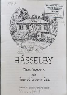Hässelby – en kort historik