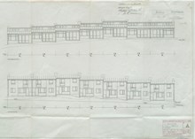 Hyresradhus i Bagarmossen – bygglovsritningar från 1954